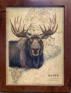 Moose on Maine Map